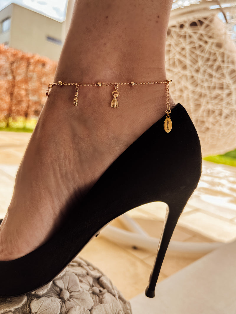 Dolce Vita Anklet Gold Plated