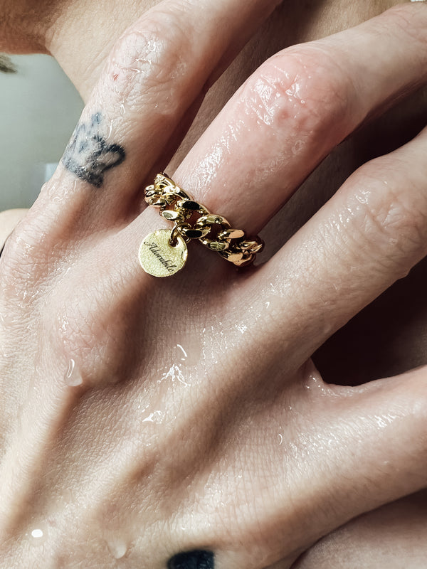 Chain Ring Brea Gold Plated