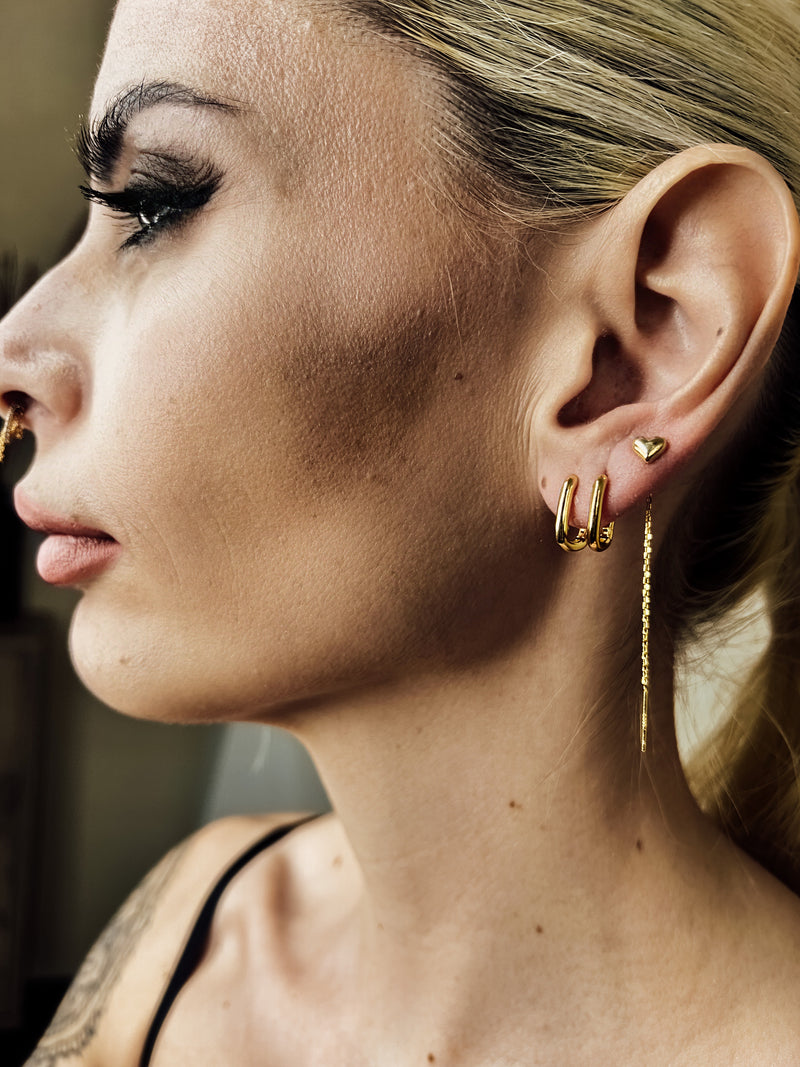 Milton Earring Gold Plated