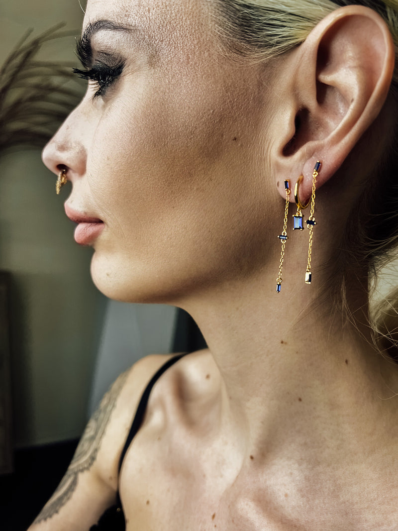 Riviera Drop Earring Gold Plated