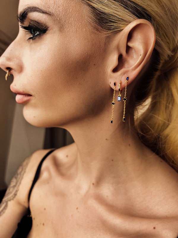 Riviera Drop Earring Gold Plated