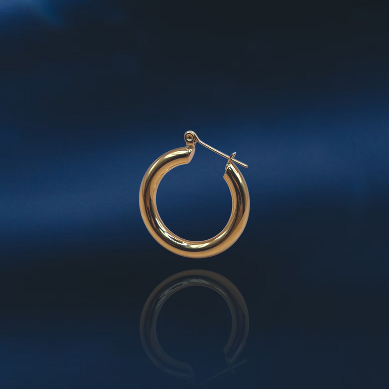 Hoops Amador Medium Gold Plated