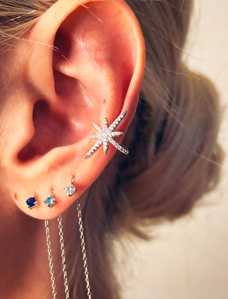 Royal Ear Cuff Silver