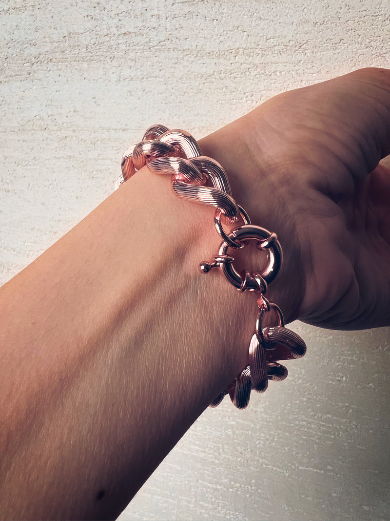 Rosa Velvet Bracelet Rosé Plated