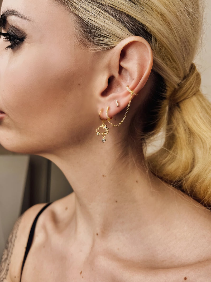 Poway Earring Gold Plated